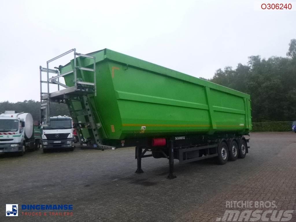 Schmitz Cargobull Tipper trailer steel 58 m3 + tarpaulin Valníkové návěsy/Návěsy se sklápěcími bočnicemi