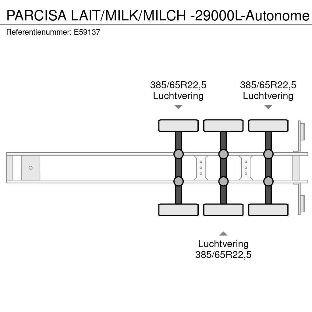  Parcisa LAIT/MILK/MILCH -29000L-Autonome Cisternové návěsy