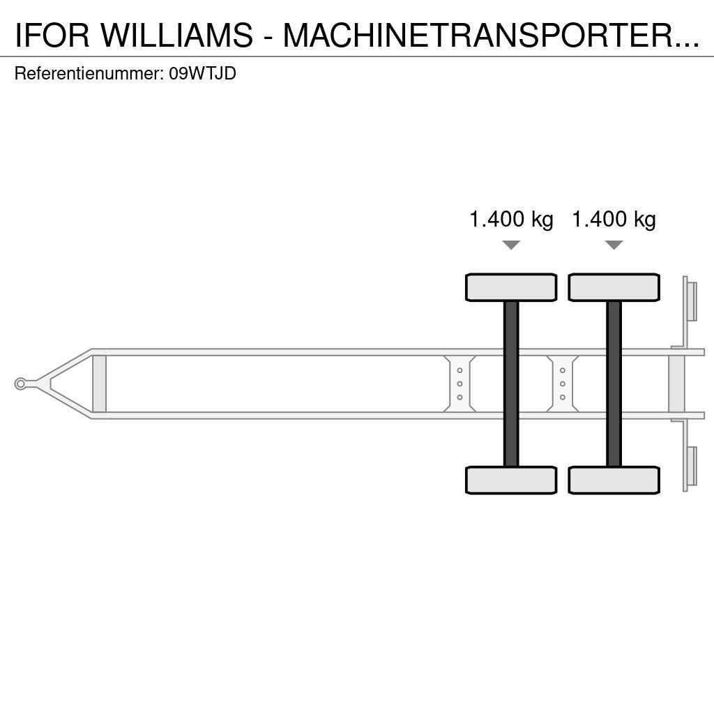 Ifor Williams - MACHINETRANSPORTER TRAILER AANHANGER MARGE Valníky