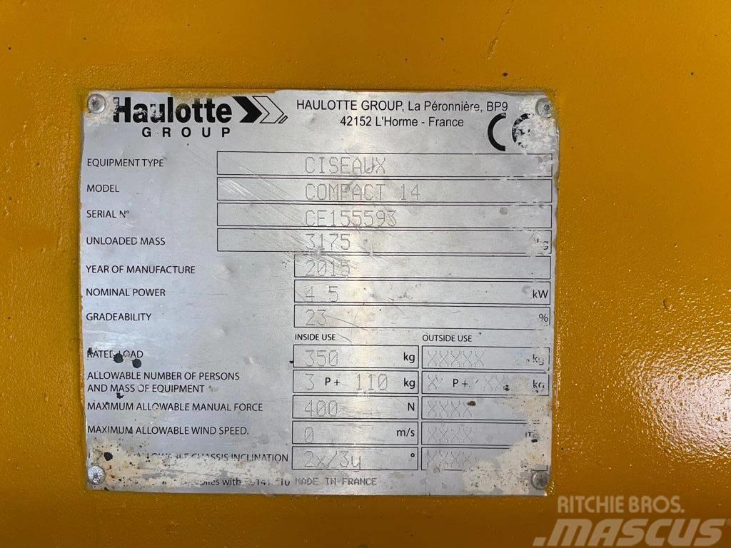 Haulotte Compact 14 Nůžková zvedací plošina