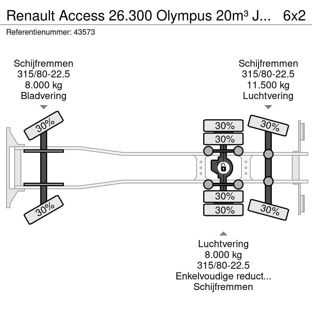 Renault Access 26.300 Olympus 20m³ Just 187.041 km! Popelářské vozy