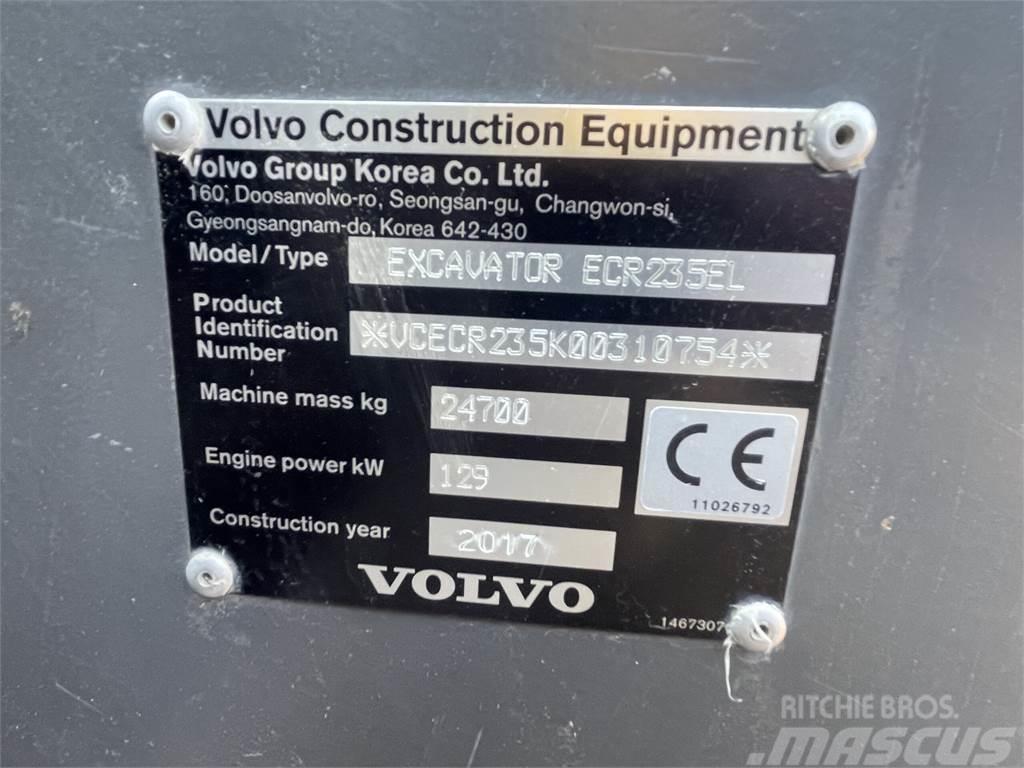 Volvo ECR235EL Pásová rýpadla