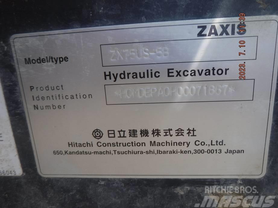 Hitachi ZX75US-5B Midi rýpadla 7t - 12t