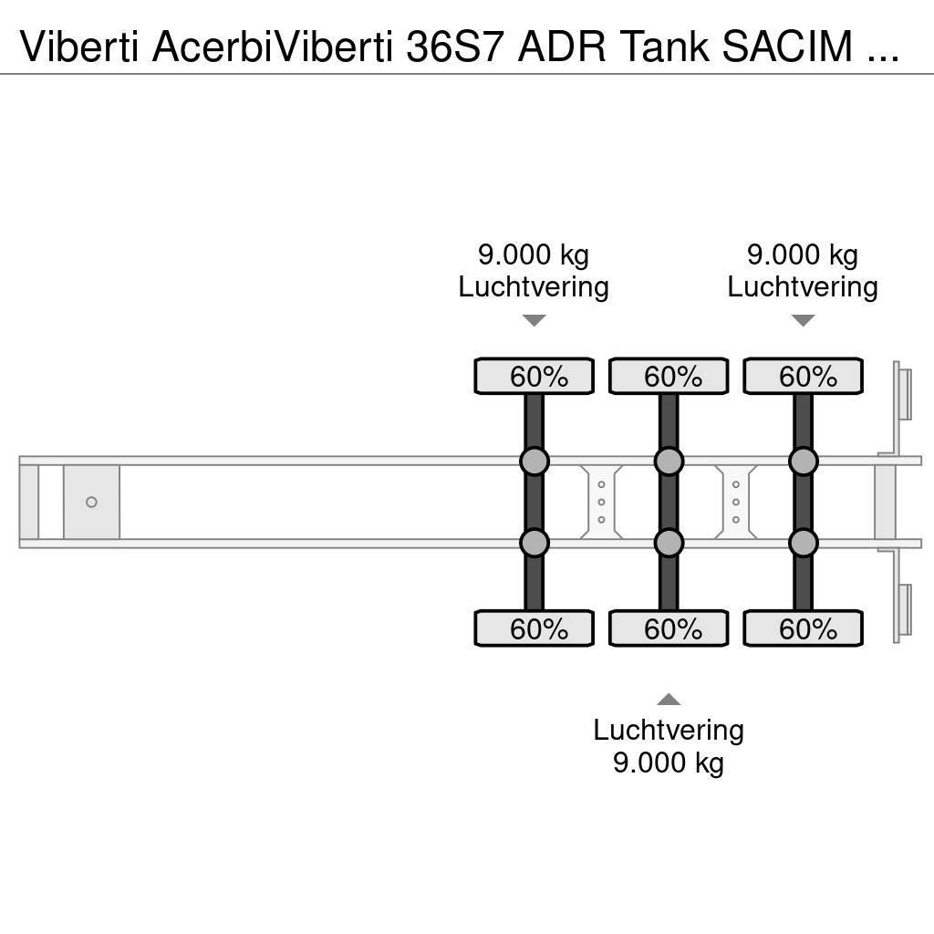 Viberti AcerbiViberti 36S7 ADR Tank SACIM 34.430L Cisternové návěsy
