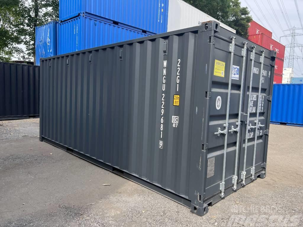  20' DV Lagercontainer ONE WAY Seecontainer/RAL7016 Skladové kontejnery