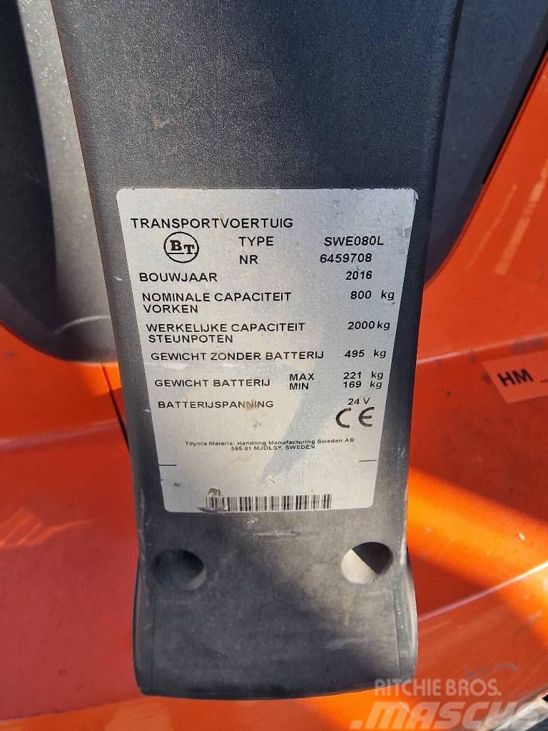 BT SWE 080 L Ručně vedené vysokozdvižné vozíky
