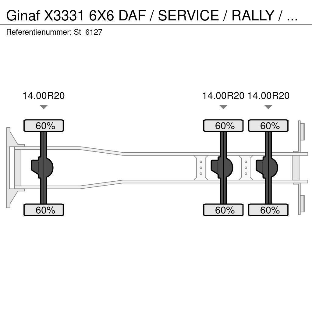 Ginaf X3331 6X6 DAF / SERVICE / RALLY / T5 / DAKAR Skříňová nástavba