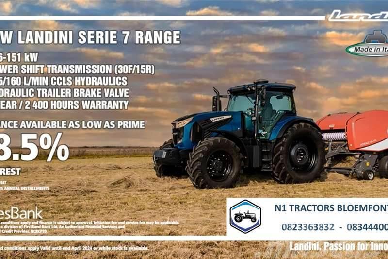 Landini PROMO - Landini Serie 7 Range (116 - 151kW) Traktory
