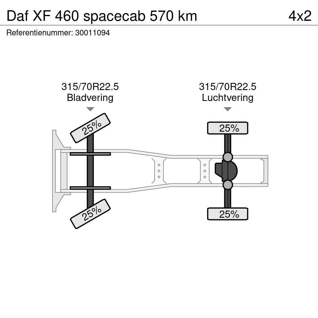 DAF XF 460 spacecab 570 km Tahače