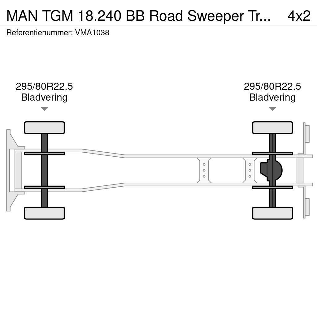 MAN TGM 18.240 BB Road Sweeper Truck (3 units) Zametací vozy