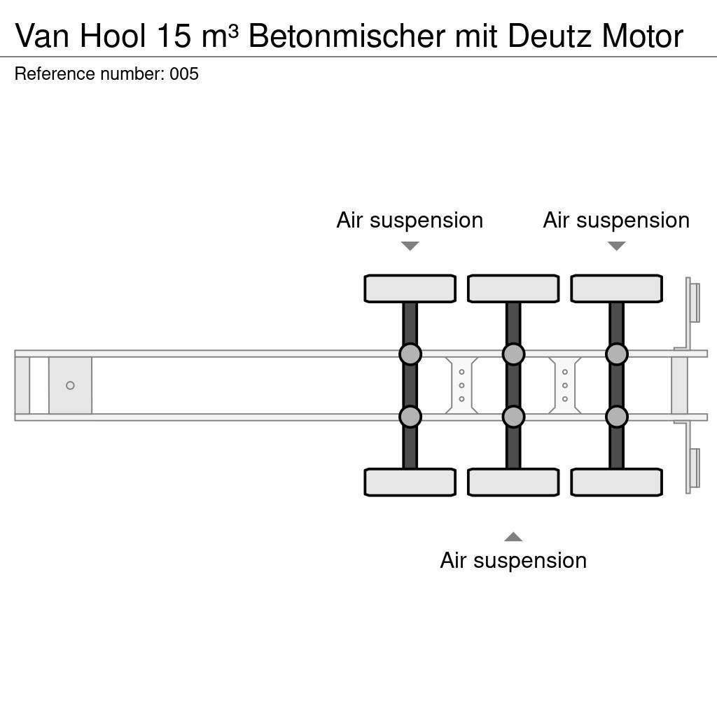 Van Hool 15 m³ Betonmischer mit Deutz Motor Ostatní návěsy