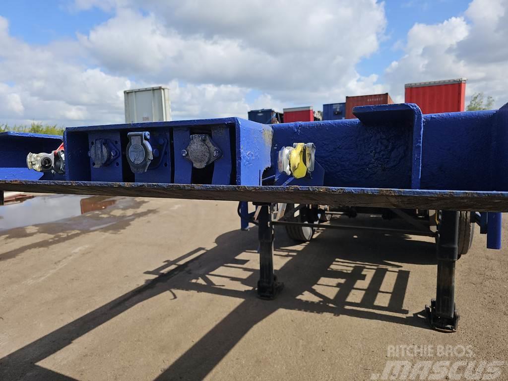 Renders 2 axle 20 ft container chassis steel springs bpw d Kontejnerové návěsy