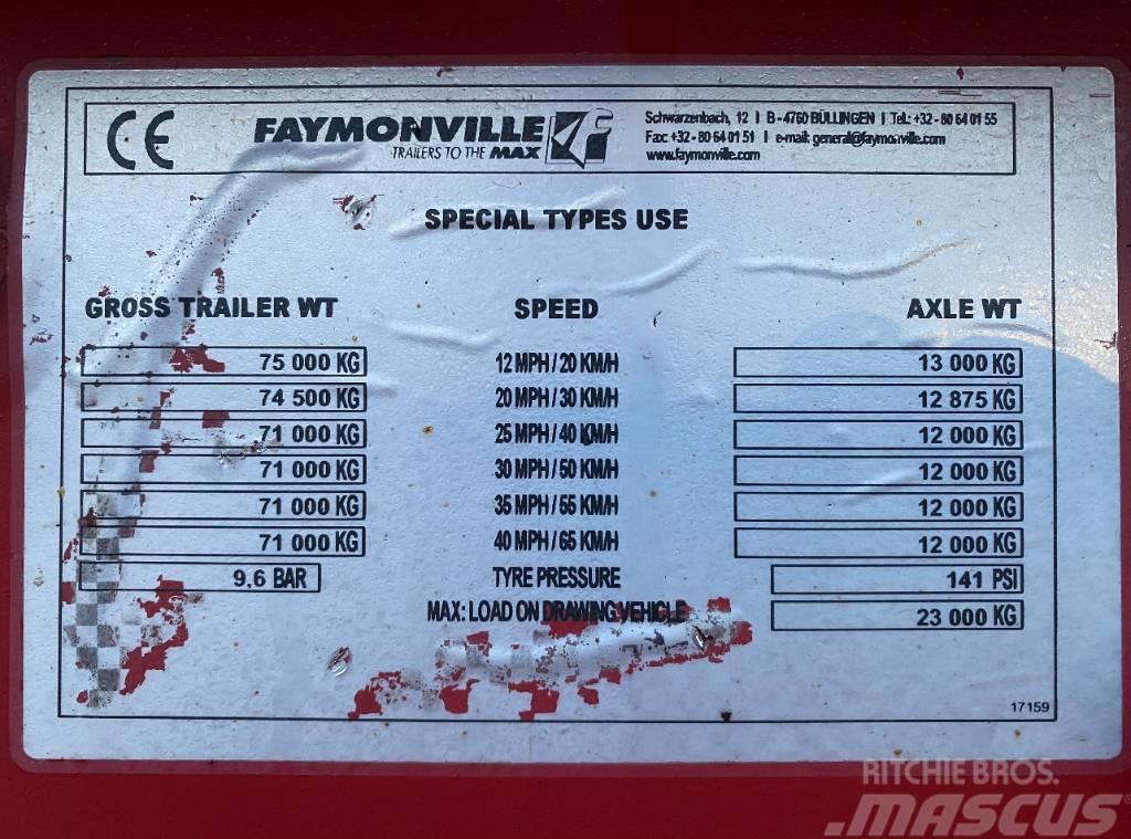 Faymonville 4 Axle Extending 75 Ton Low Loader Podvalníky