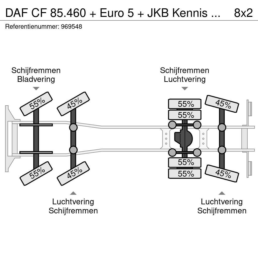 DAF CF 85.460 + Euro 5 + JKB Kennis Type 20.000 Crane Univerzální terénní jeřáby