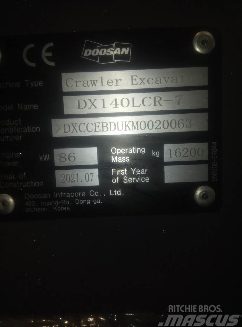 Doosan DX140LCR-7 Pásová rýpadla