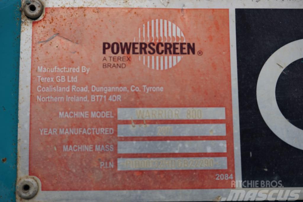 PowerScreen Warrior 800 Mobilní třídiče