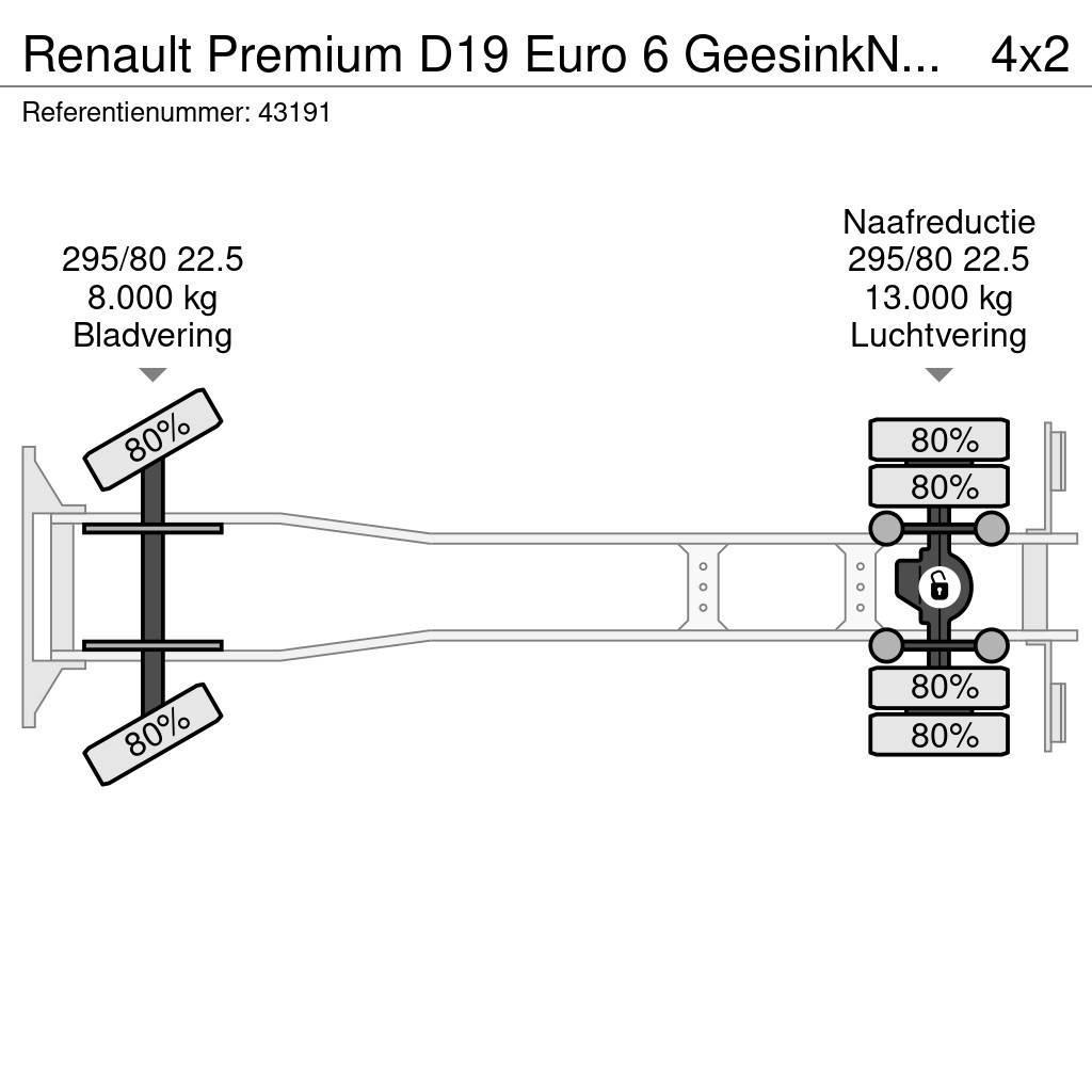 Renault Premium D19 Euro 6 GeesinkNorba MF 300, 16m³ Popelářské vozy