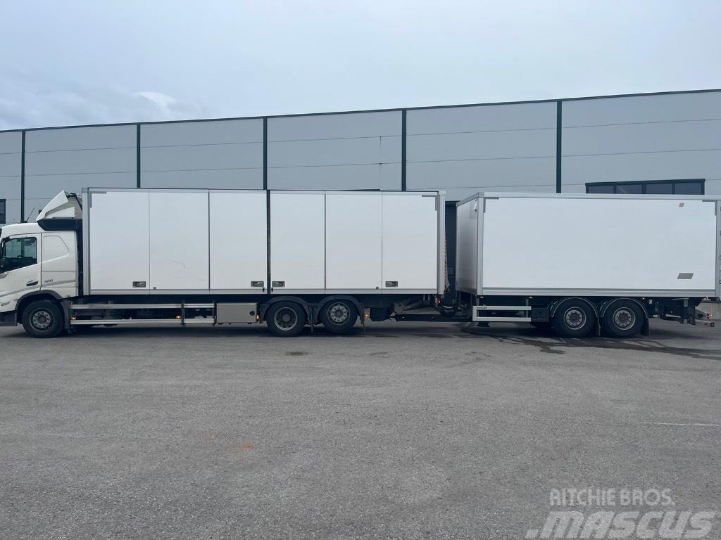 Volvo FM -Truck 21pll + trailer 15pll (36pll)  two truck Skříňová nástavba