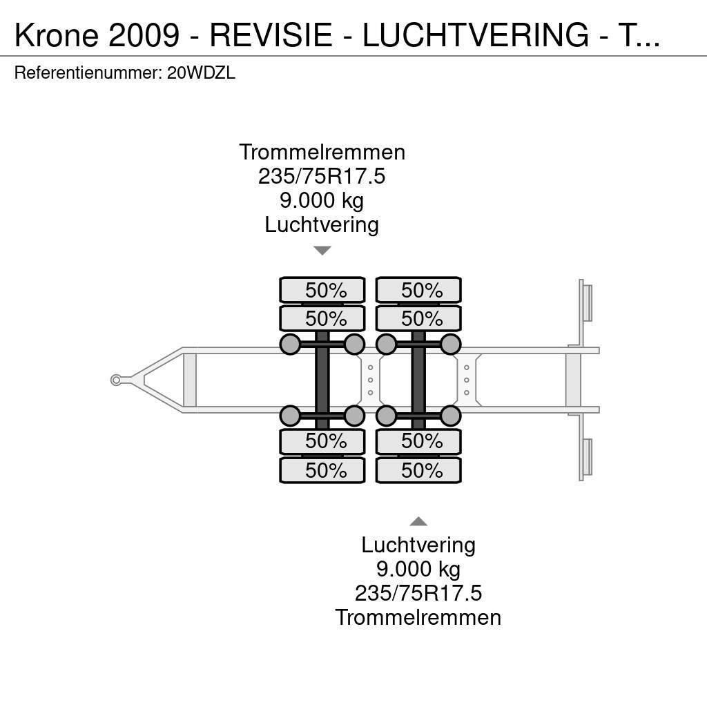 Krone 2009 - REVISIE - LUCHTVERING - TROMMELREM Přívesy na přepravu automobilů