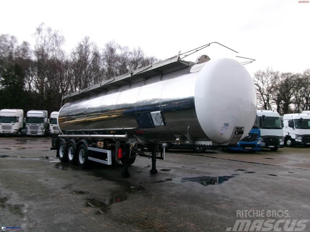 Indox Chemical tank inox L4BH 33.5 m3 / 1 comp Cisternové návěsy