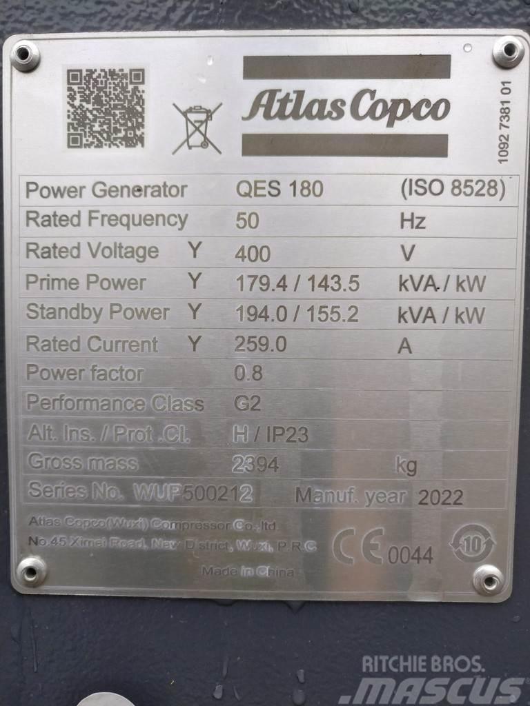 Atlas Copco QES 180 Naftové generátory