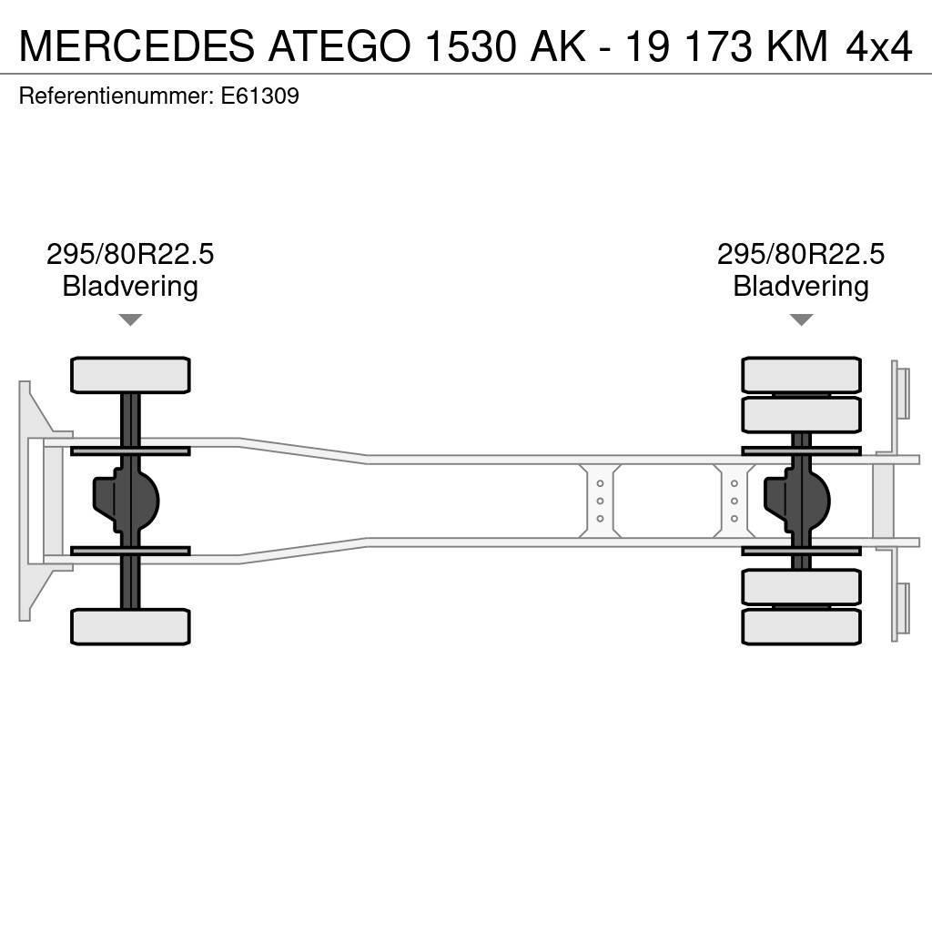 Mercedes-Benz ATEGO 1530 AK - 19 173 KM Kontejnerový rám/Přepravníky kontejnerů