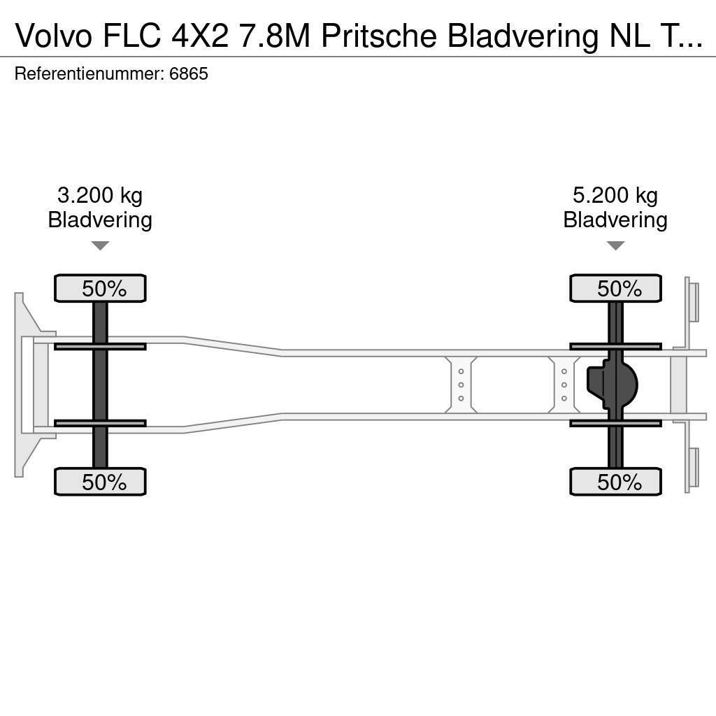 Volvo FLC 4X2 7.8M Pritsche Bladvering NL Truck €3750,- Valníky/Sklápěcí bočnice