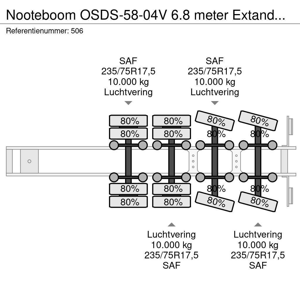 Nooteboom OSDS-58-04V 6.8 meter Extandable! Podvalníkové návěsy