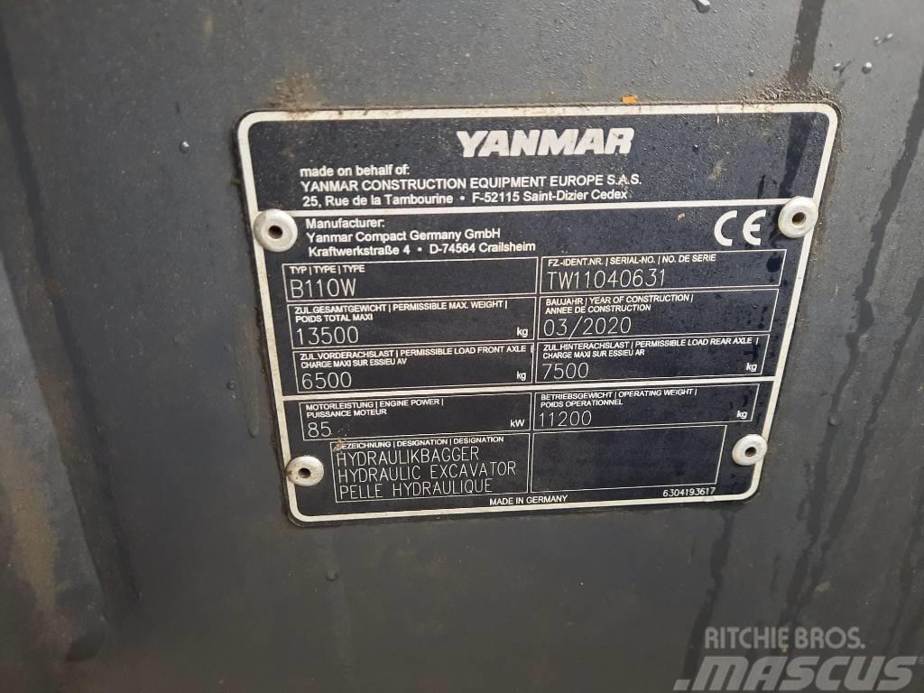 Yanmar B 110 W Kolová rýpadla