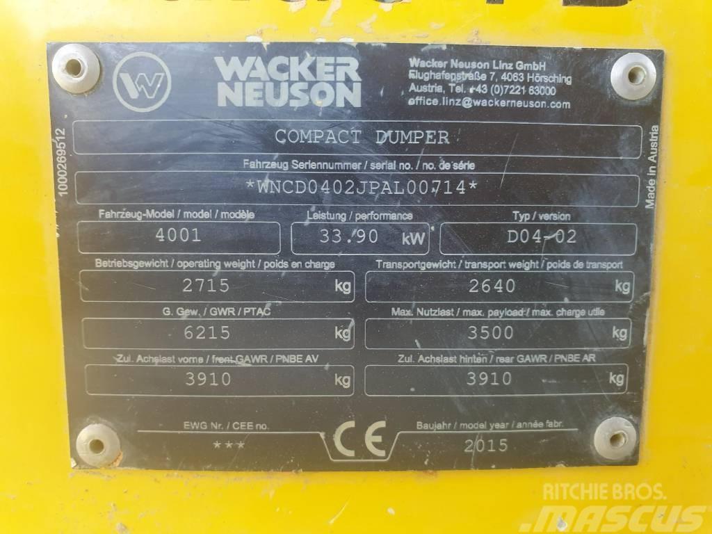 Wacker Neuson 4001s Kloubové dempry