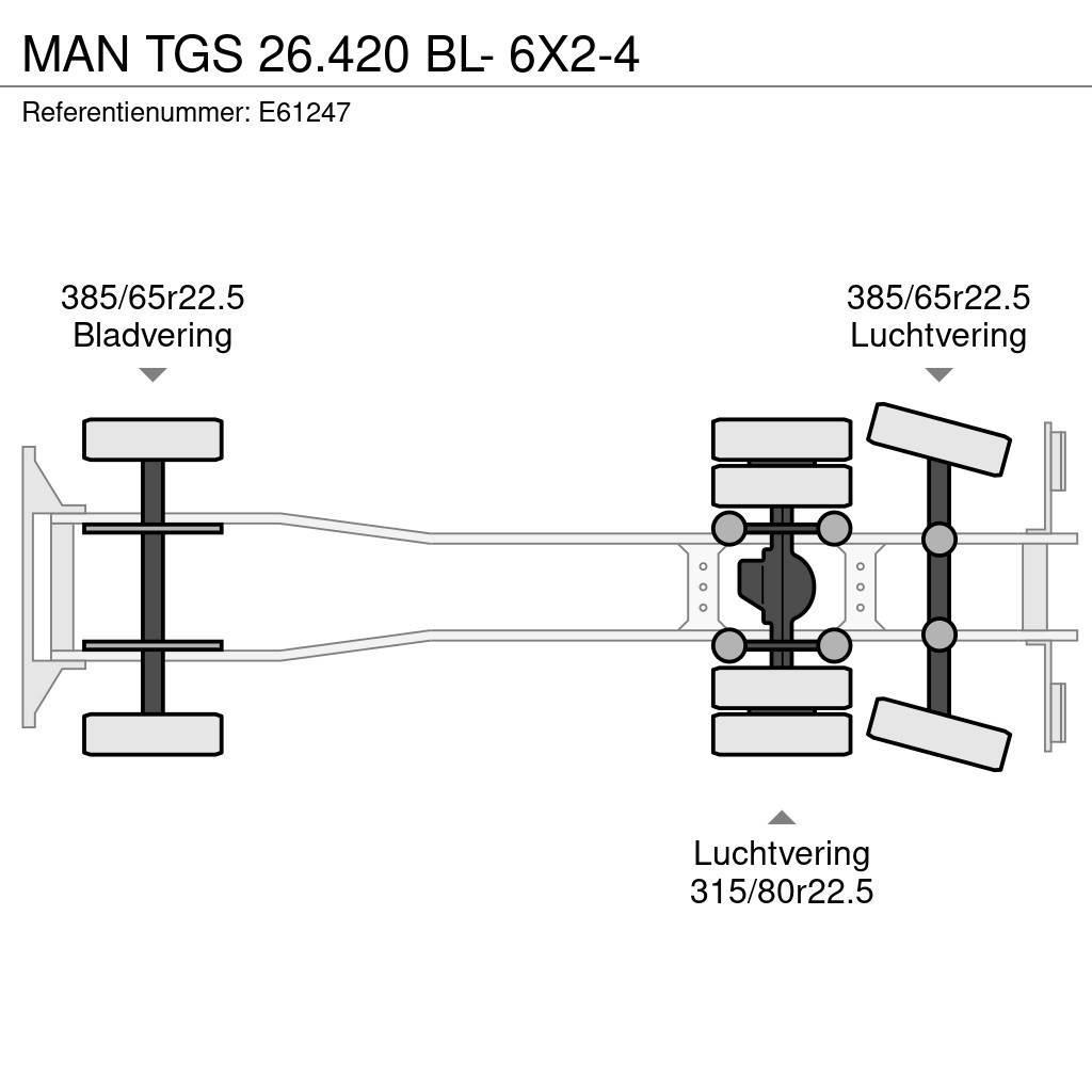 MAN TGS 26.420 BL- 6X2-4 Kontejnerový rám/Přepravníky kontejnerů