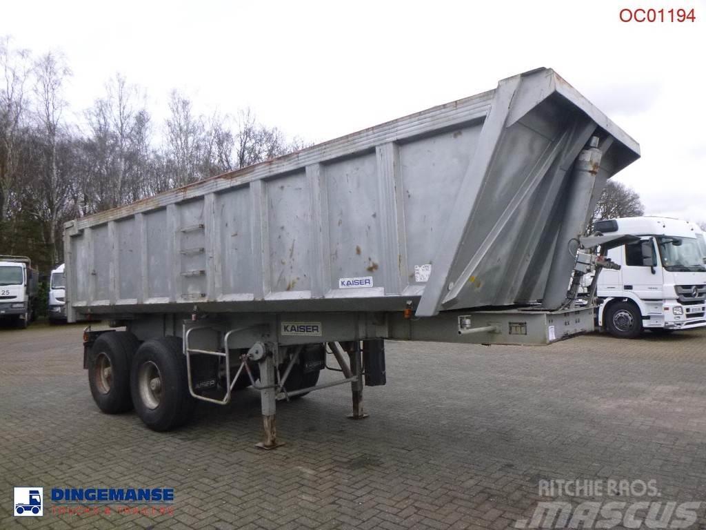 Robuste Kaiser Tipper trailer steel 24 m3 + tarpaulin Sklápěcí návěsy