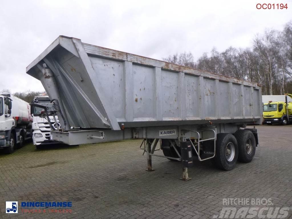 Robuste Kaiser Tipper trailer steel 24 m3 + tarpaulin Sklápěcí návěsy