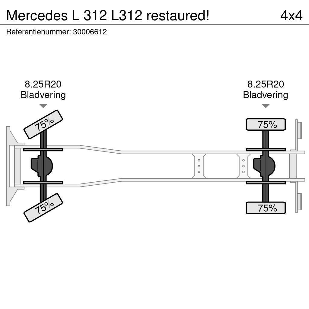 Mercedes-Benz L 312 L312 restaured! Nákladní vozidlo bez nástavby