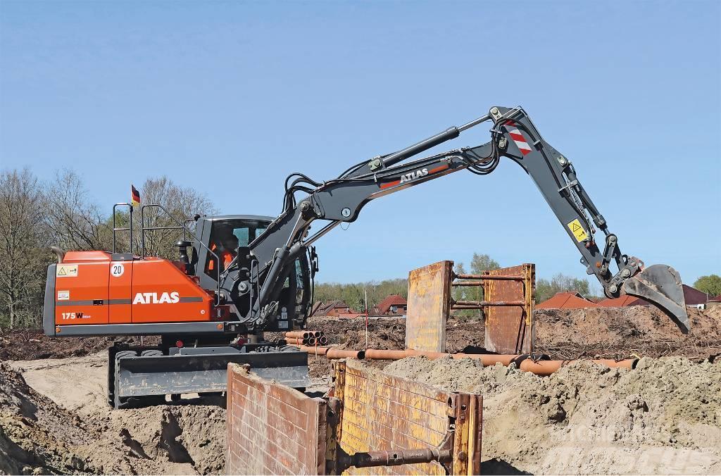 Atlas 175 W Koparka kołowa wheeled excavator Kolová rýpadla