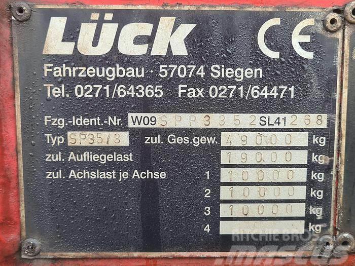  LUCK SP 35/3 | Dutch registration | Heavy duty Valníkové návěsy/Návěsy se sklápěcími bočnicemi