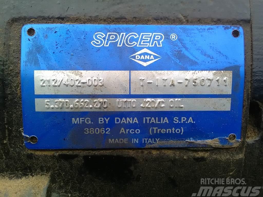 Spicer Dana 212/402-003 - Axle/Achse/As Nápravy