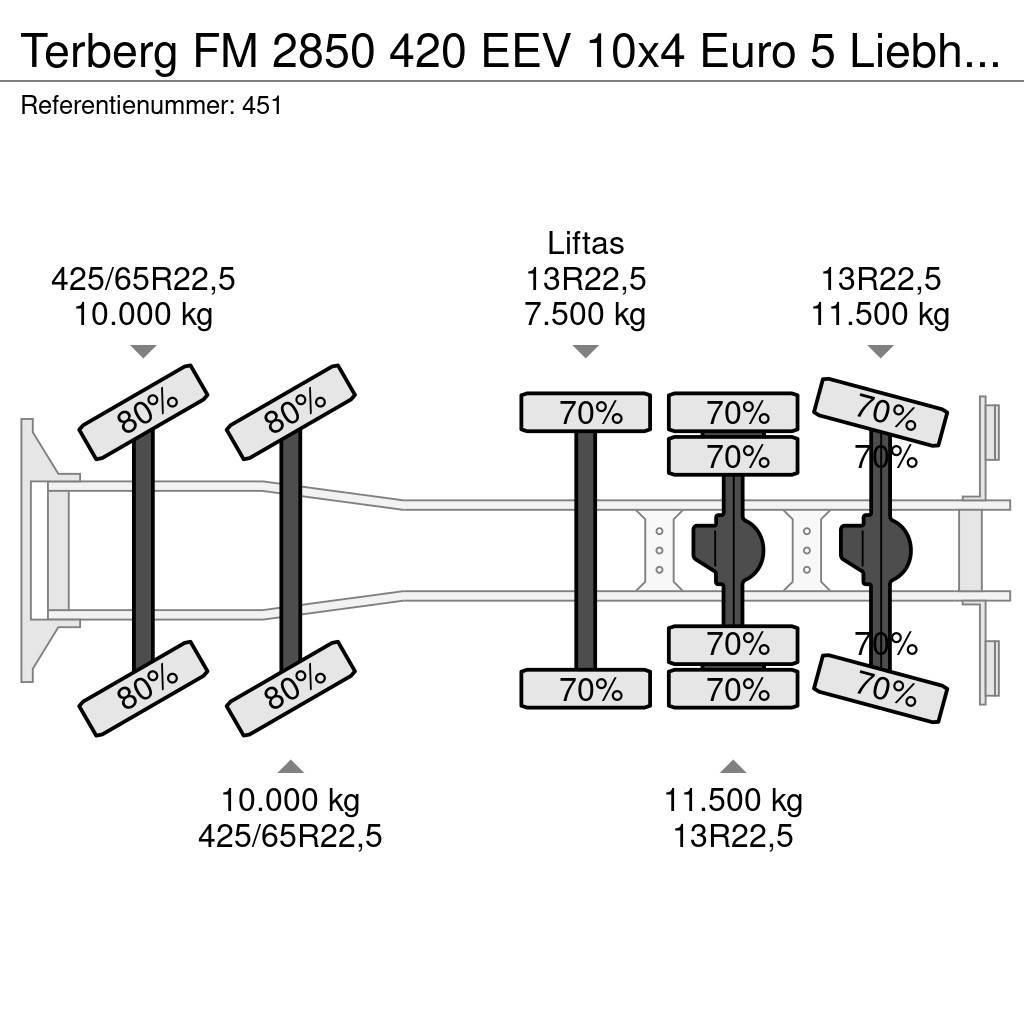 Terberg FM 2850 420 EEV 10x4 Euro 5 Liebherr 15 Kub Mixer Domíchávače betonu