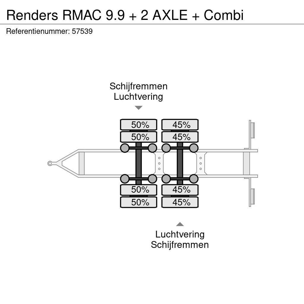 Renders RMAC 9.9 + 2 AXLE + Combi Skříňové přívěsy