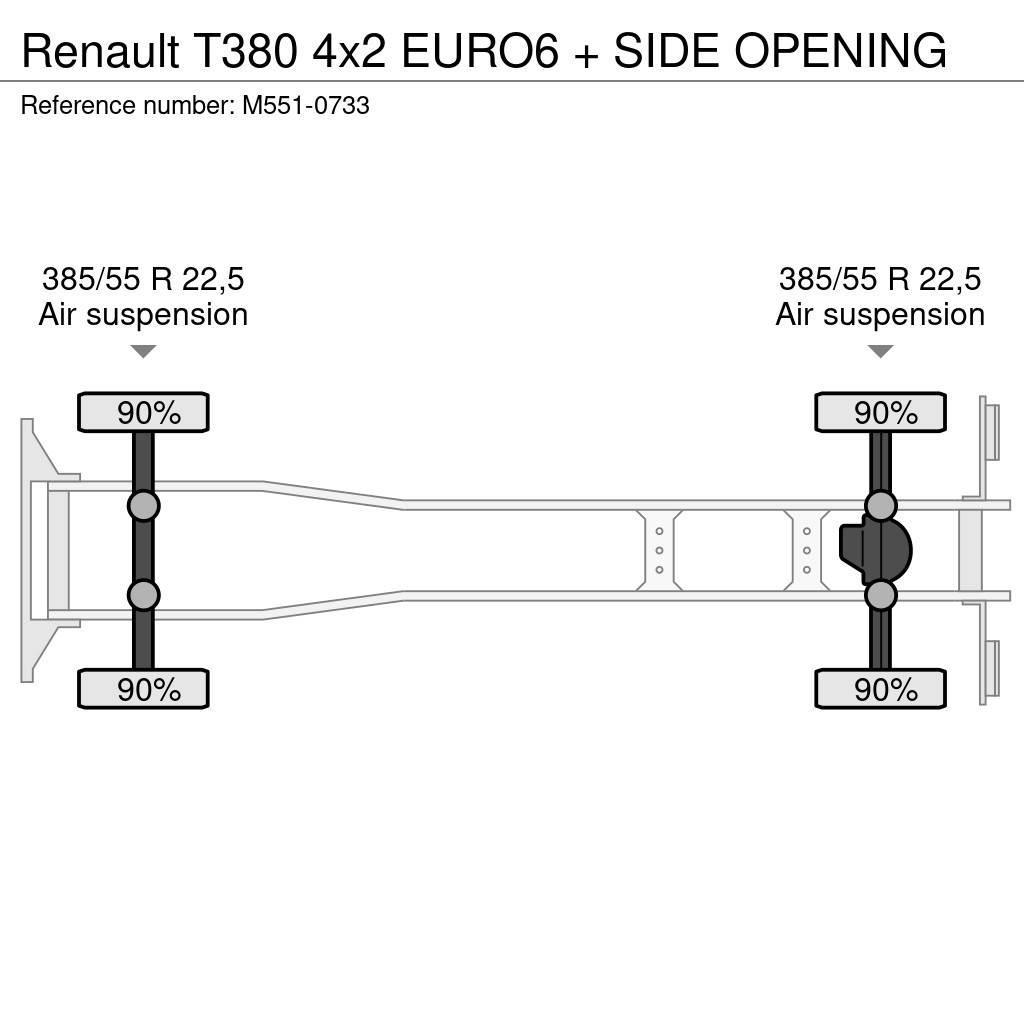 Renault T380 4x2 EURO6 + SIDE OPENING Skříňová nástavba
