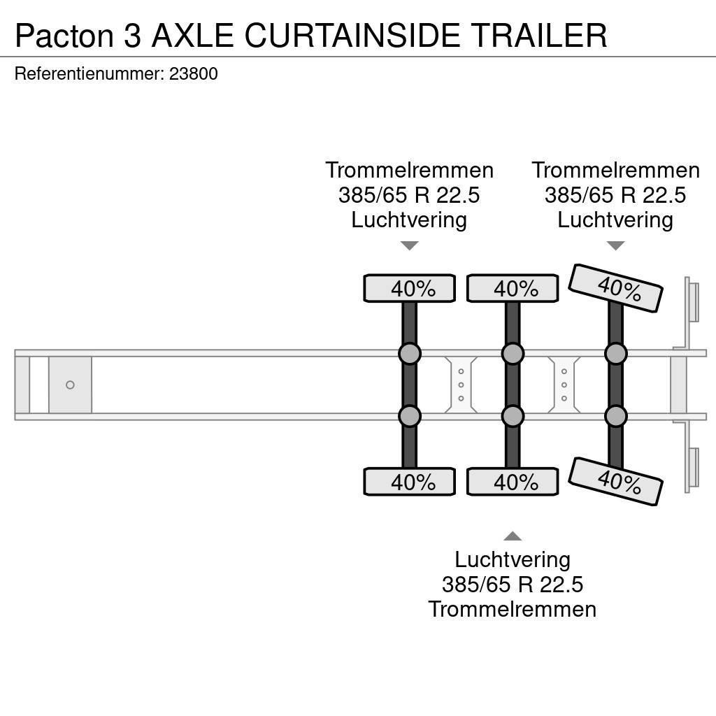 Pacton 3 AXLE CURTAINSIDE TRAILER Ostatní návěsy