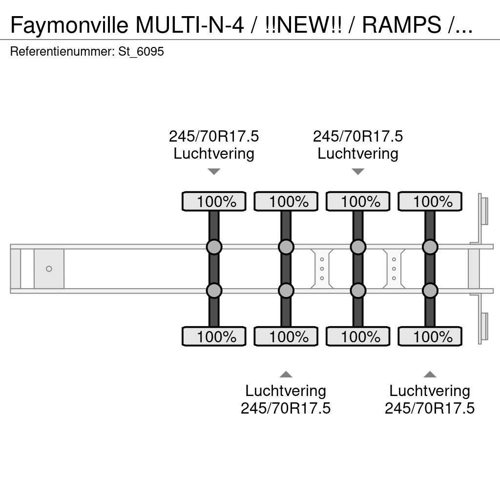 Faymonville MULTI-N-4 / !!NEW!! / RAMPS / WHEELWELLS/ EXTENDAB Podvalníkové návěsy