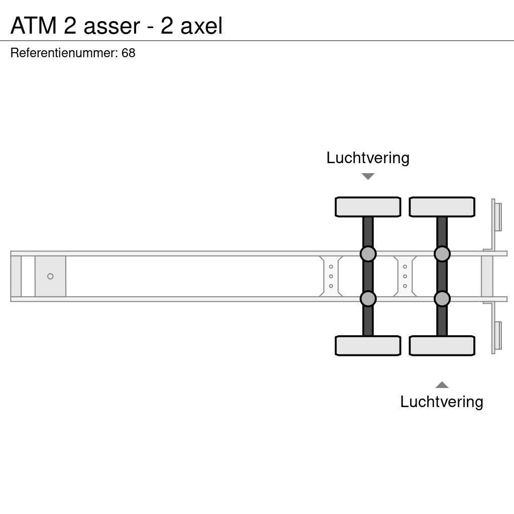 ATM 2 asser - 2 axel Sklápěcí návěsy