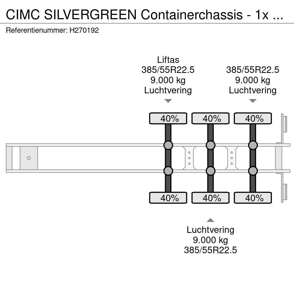 CIMC Silvergreen Containerchassis - 1x 20FT 2x 20FT 1x Kontejnerové návěsy