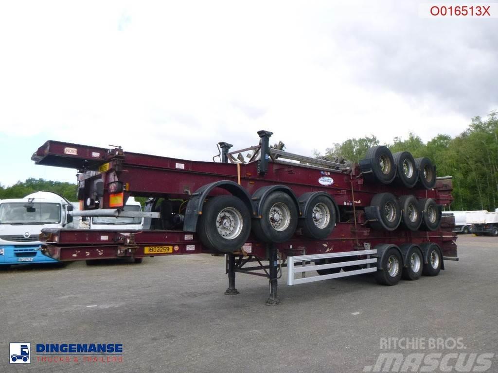 Dennison Stack - 4 x container trailer 40 ft Kontejnerové návěsy