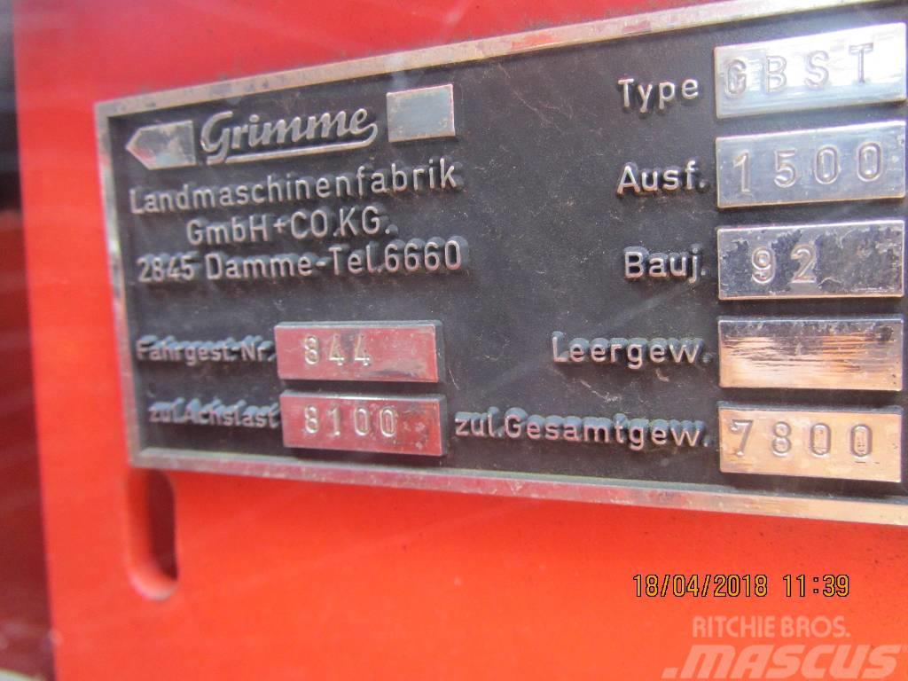 Grimme GBST 1500 Bramborové kombajny / sklízeče