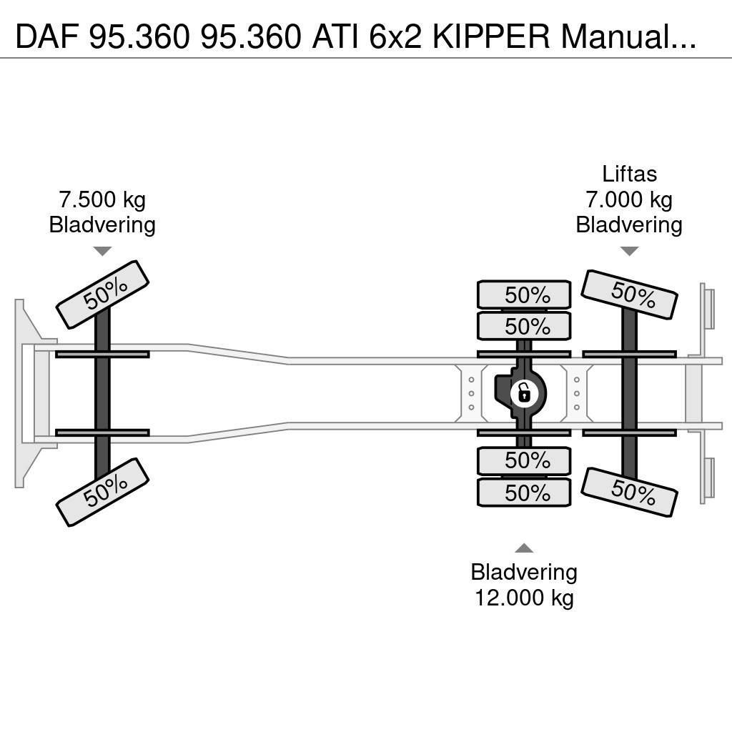 DAF 95.360 95.360 ATI 6x2 KIPPER Manualgetriebe Sklápěče