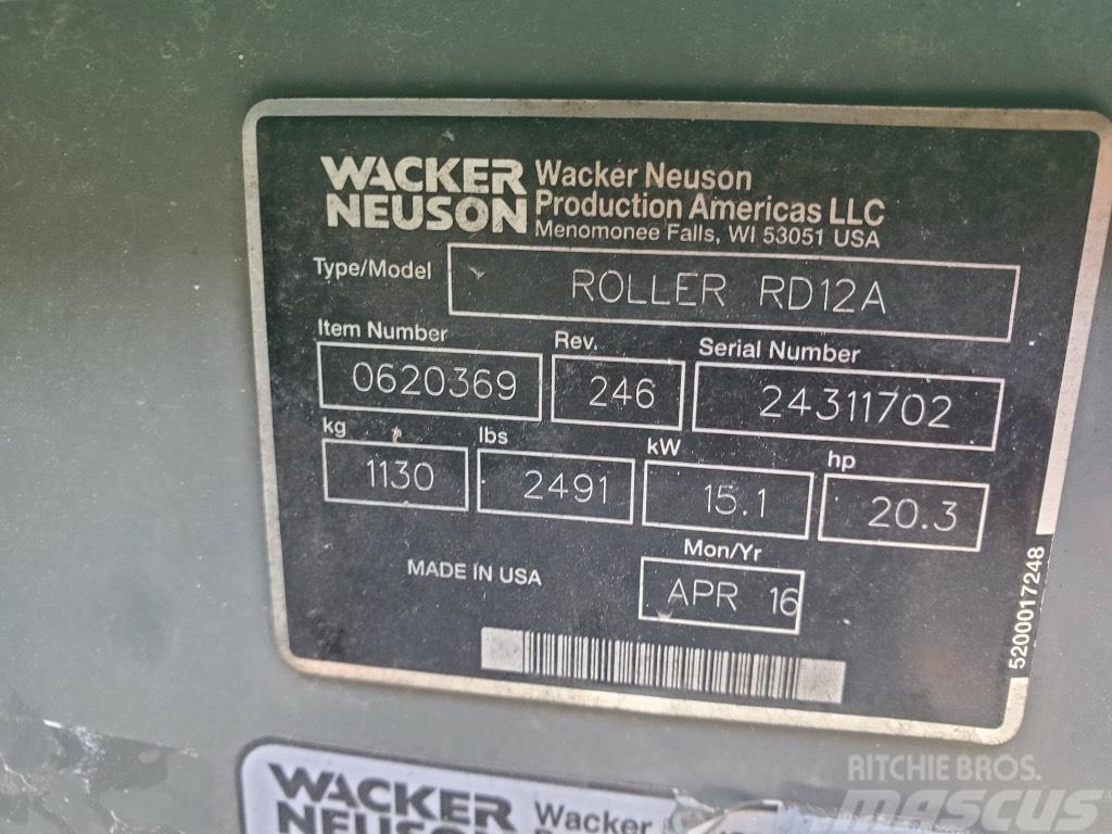 Wacker Neuson RD 12 A Tandemové válce