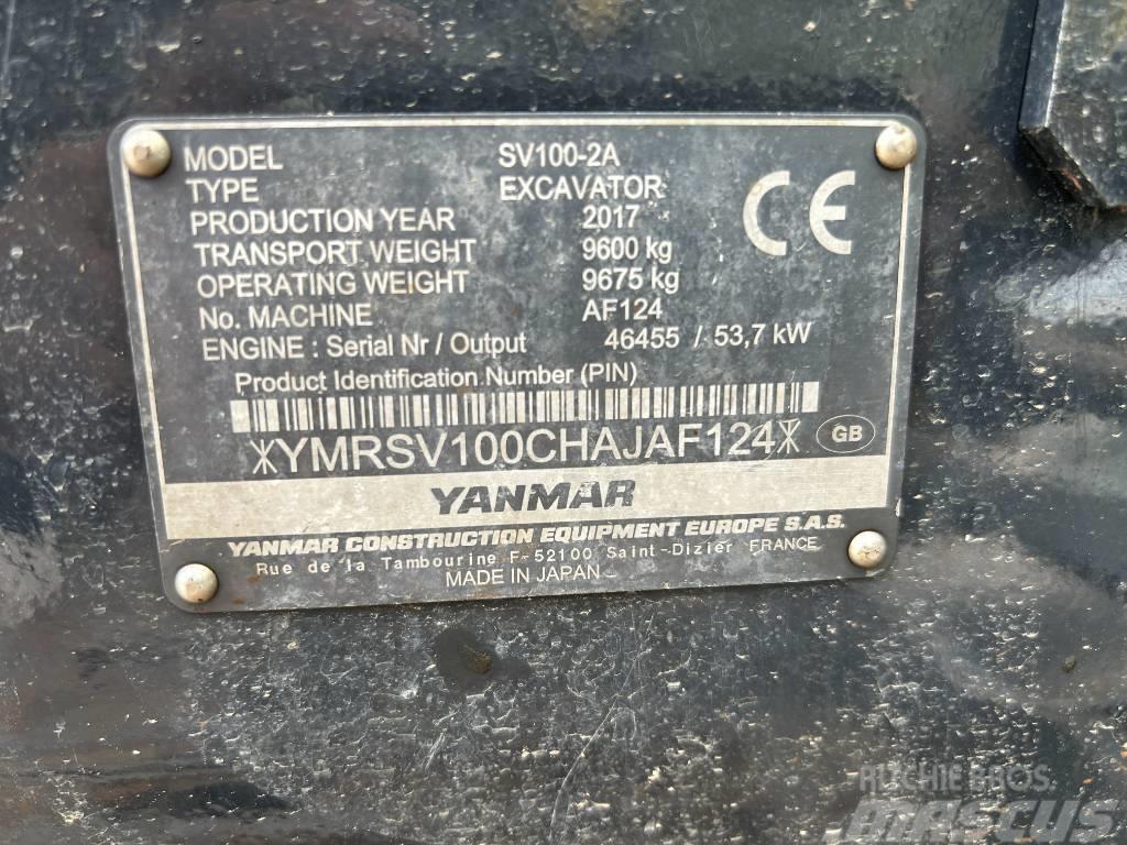 Yanmar SV100-2A Midi rýpadla 7t - 12t