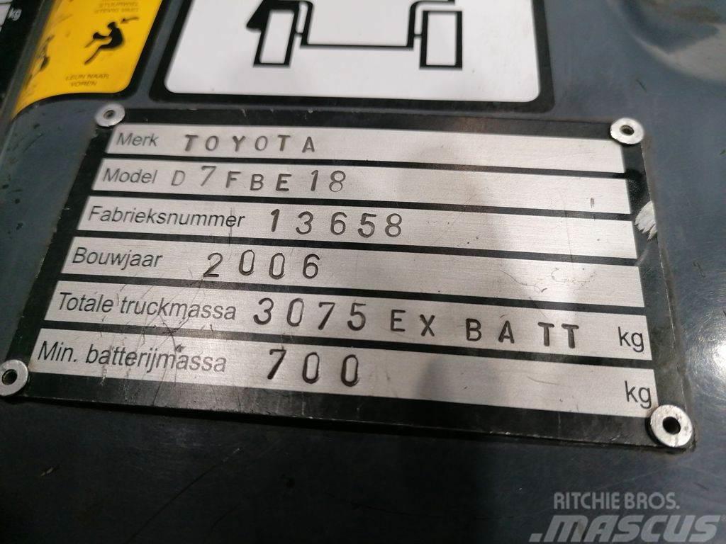 Toyota 7FBEF18 Akumulátorové vozíky